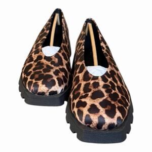 Katy Perry Collections The Daarling Leopard Satin Lug Sole Loafer NIB Size 11